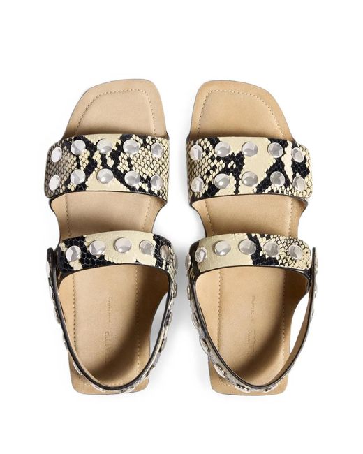 Khaite White Boden Sandals