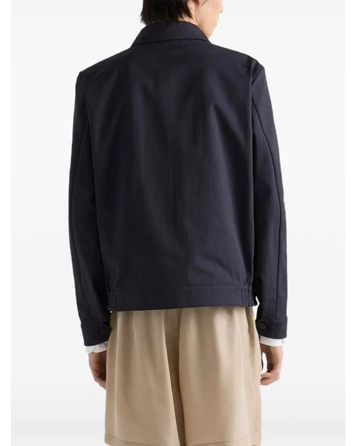 Prada Blue Technical Fabric Jacket for men