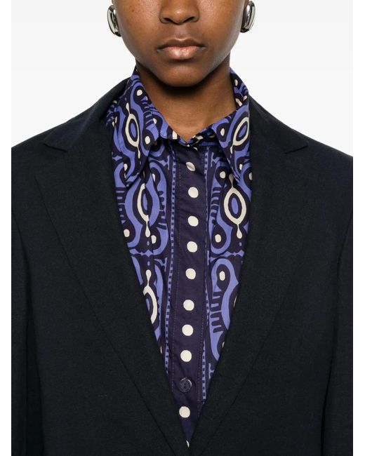 Vince Blue Blazer Boutonné