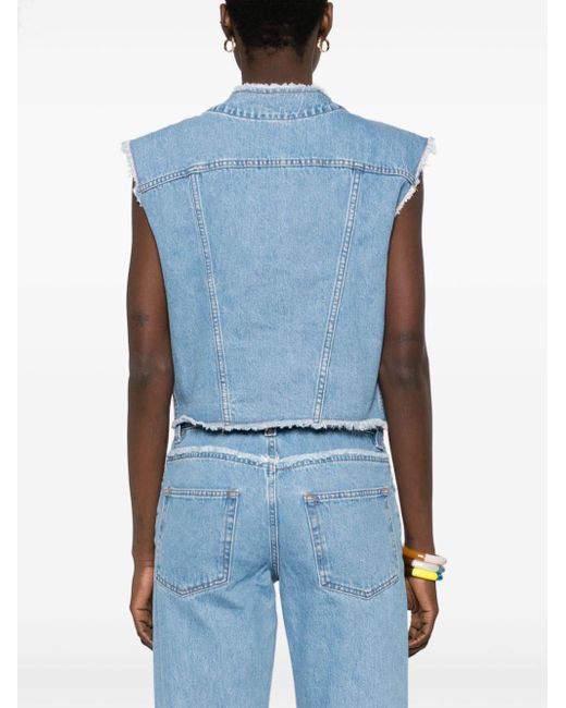 A.P.C. Blue Barbara Denim Vest