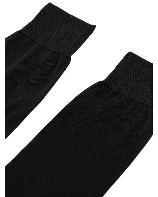 Zegna Black Chiffon Socks
