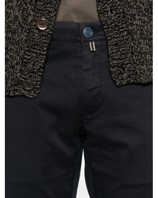 Jacob Cohen Blue Button Trousers for men