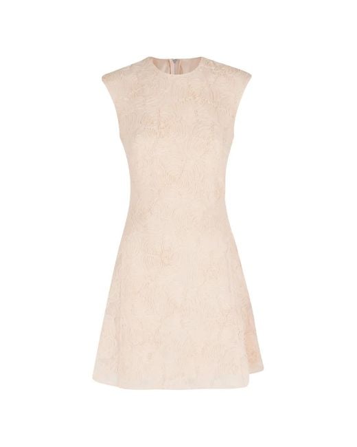 ROTATE BIRGER CHRISTENSEN White Floral-Detail Sleeveless Mini Dress