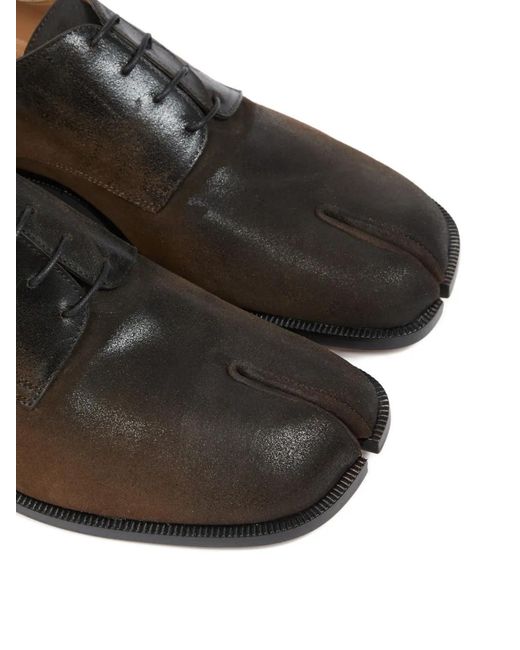 Maison Margiela Brown Leather Derby Shoes for men