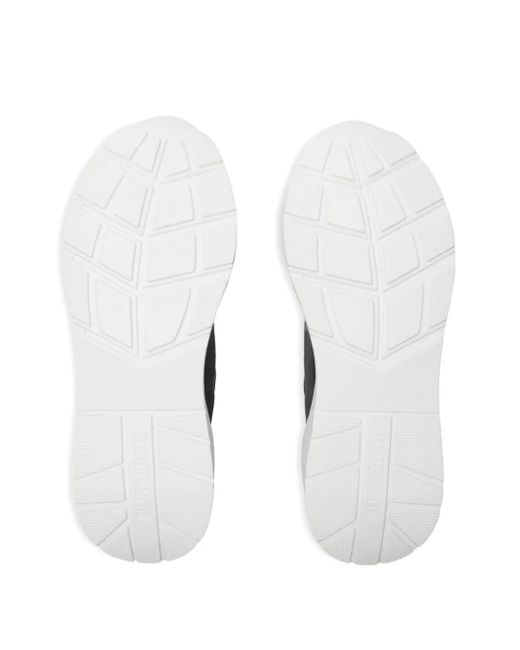 Burberry Black Check Sneakers for men