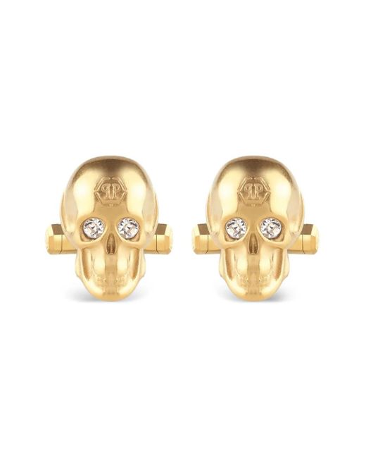 Philipp Plein Natural Skull Cufflinks for men