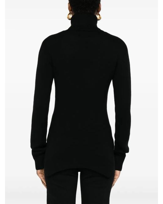 Totême Black High-Neck Sweater