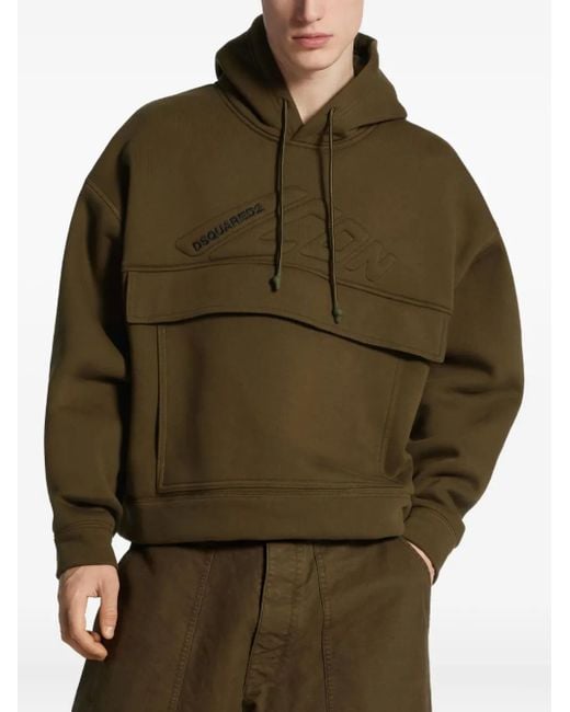 DSquared² Green Logo Hoodie for men