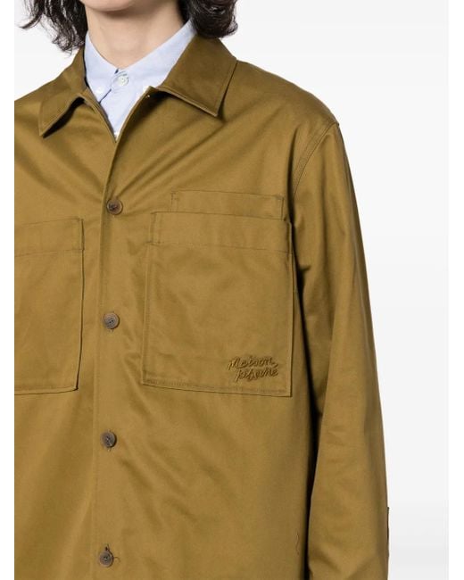 Maison Kitsuné Green Overshirt Clothing for men