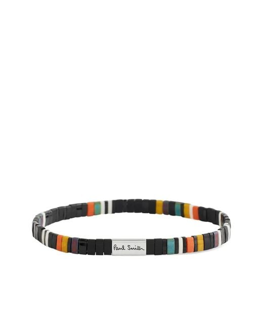 Paul Smith White Beaded Bracelet for men