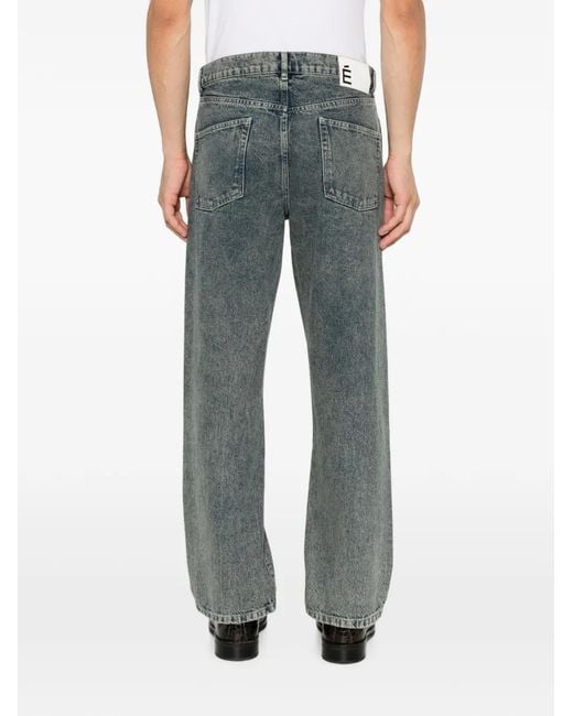 Etudes Studio Gray Twist Seam Acid-Wash Jeans