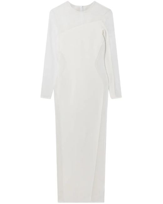 Stella McCartney White Panelled Midi Dress