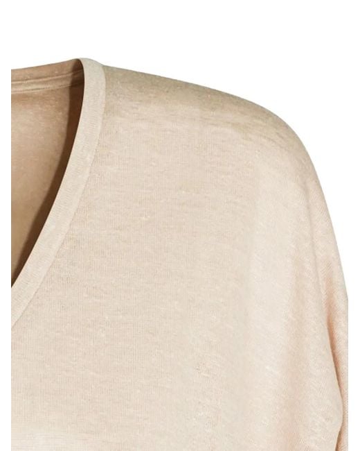 Not Shy Natural Emilie V-Neck T-Shirt