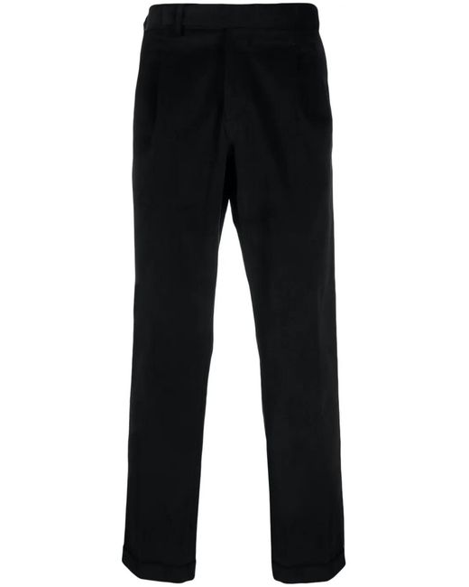 Briglia 1949 Black Quartieris Stretch-Cotton Trousers for men