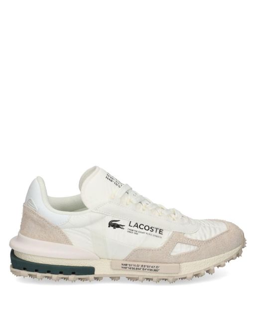 Lacoste White Elite Active Logo-print Sneakers for men