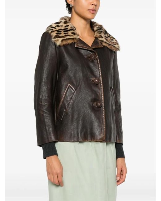 Prada Black Button-Fastening Jacket