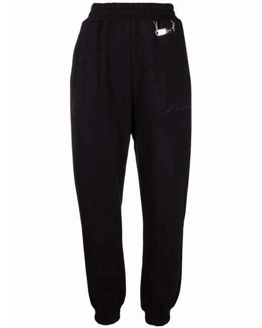 Philipp Plein Joggingbroek Met Geborduurd Logo in het Black
