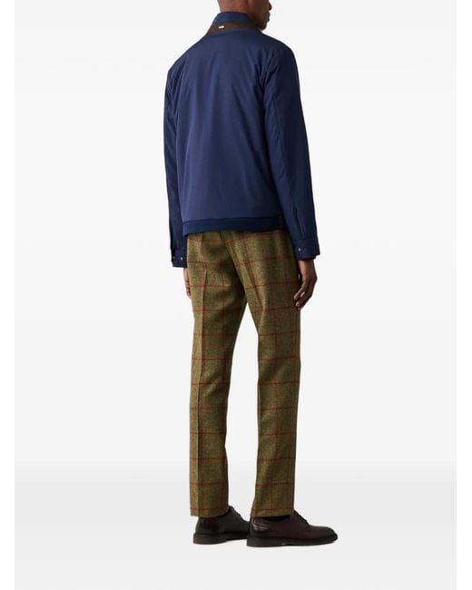 Hackett Blue Lightweight Blouson Jacket for men