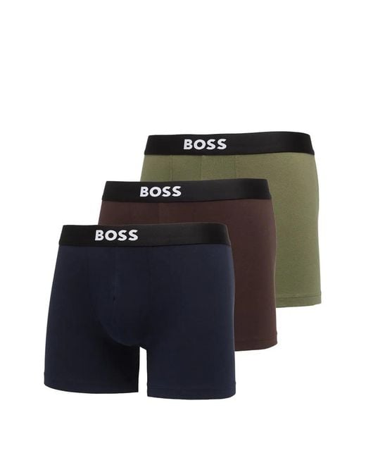 HUGO Blue Lot De Trois Boxers for men