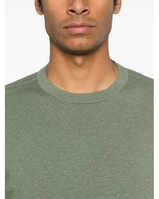 Stone Island Trui Met Compass-Logopatch in het Green voor heren