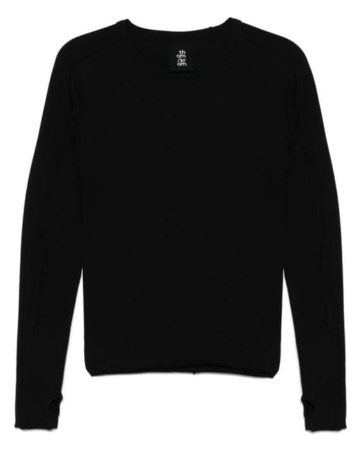 Thom Krom Black Cotton T-Shirt