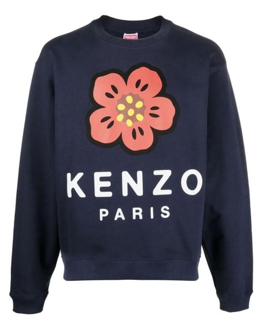 Felpa boke flower di KENZO in Blue da Uomo