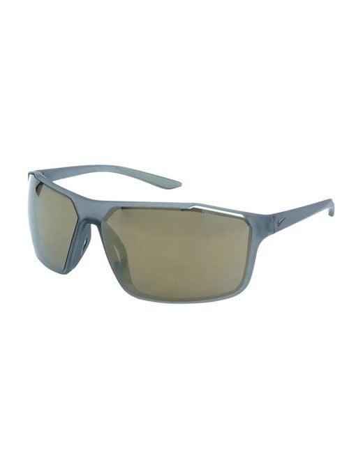 Nike Gray Windstorm Rectangle-Frame Sunglasses