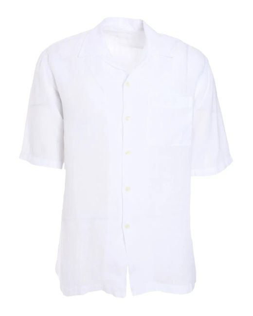 Chemise En Lin À Manches Courtes 120% Lino pour homme en coloris White