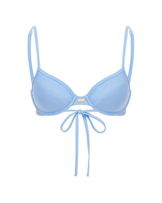 FAE SWIM Blue Gigi Bikini Top