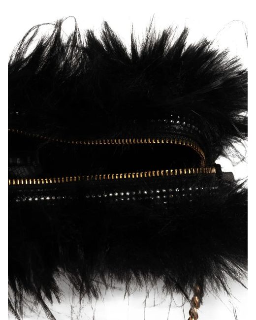 Kurt Geiger Black Kensington Heart Chain-Strap Cross Body Bag