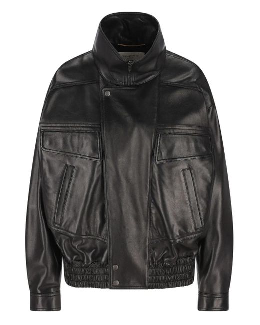Chaqueta de piel Saint Laurent de color Black