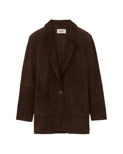 Blazer Mostly Con Botones Y Bolsillo Ba&sh de color Brown