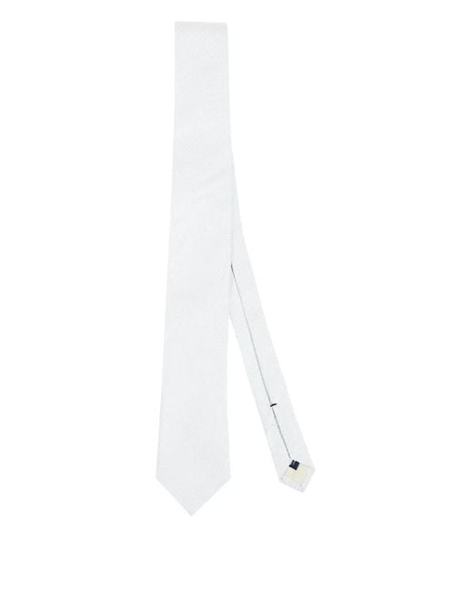 Errico Formicola Seidenkrawatte Mit Polka Dots in White für Herren