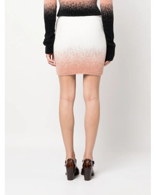 OTTOLINGER Pink Gradient-Effect Knitted Miniskirt