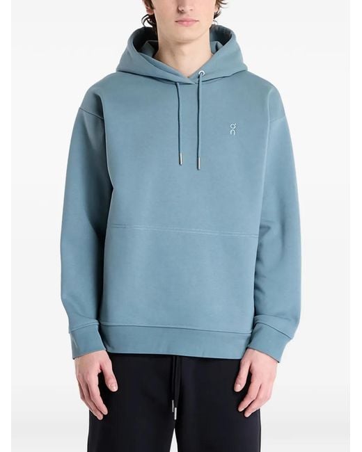 On Shoes Blue Club Hoodie for men