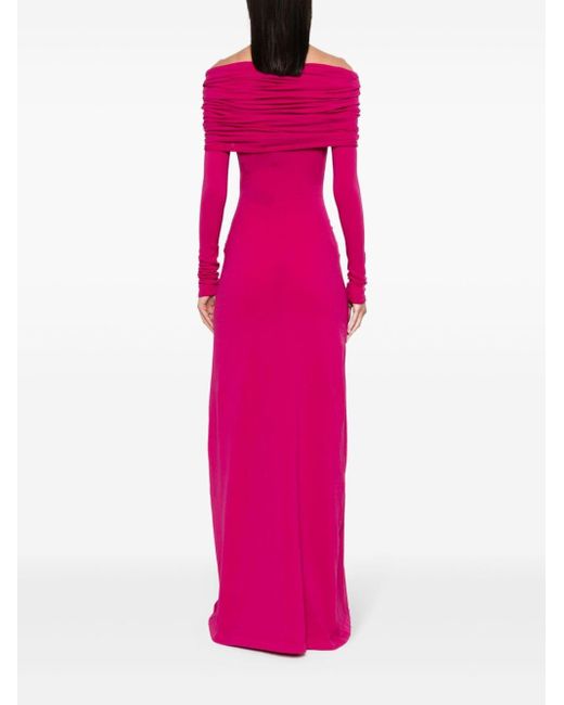 Vestido largo con diseño stretch Balenciaga de color Pink