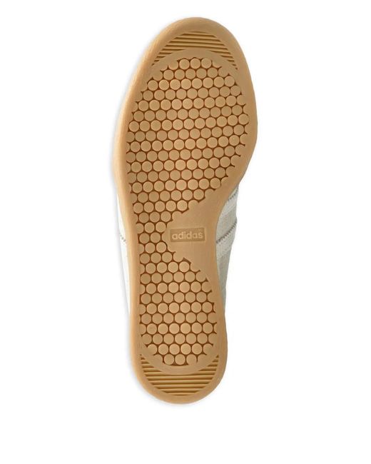 Adidas White Tobacco Suede Low-Top Sneakers
