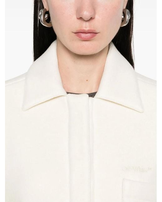 Off-White c/o Virgil Abloh White Padded Shirt Jacket