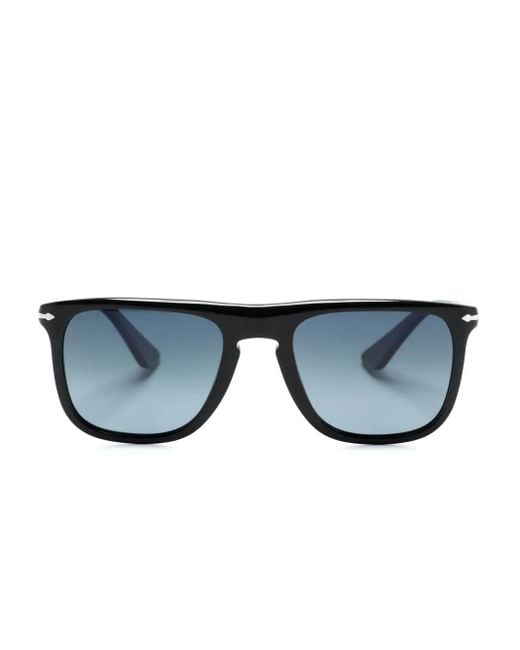 Persol Blue D-Frame Tinted Sunglasses
