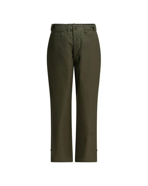 Pantalones M-43 Con Botones Buzz Rickson's de hombre de color Green