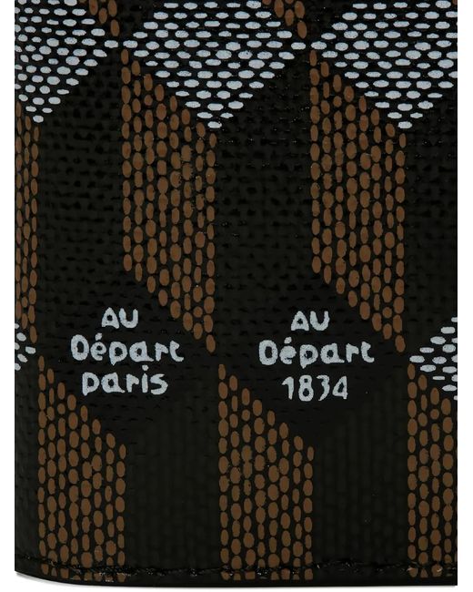 AU DEPART Black Bi-Fold Passport Case