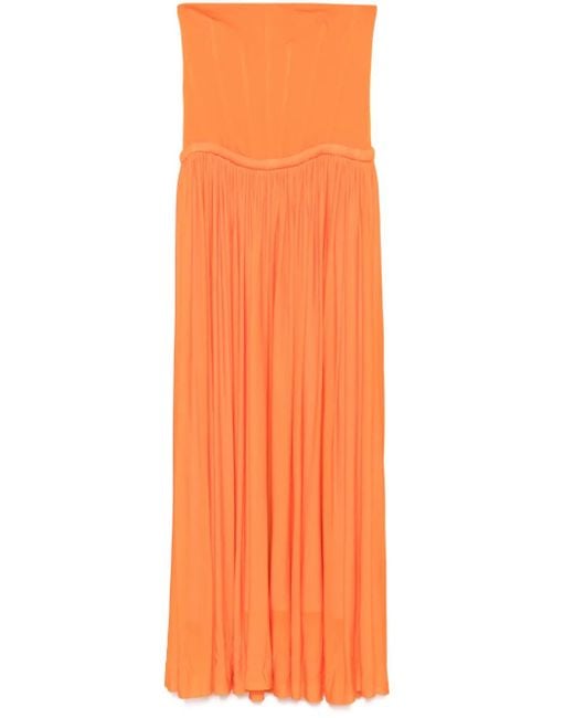 Jonathan Simkhai Orange Adalys Maxi Dress