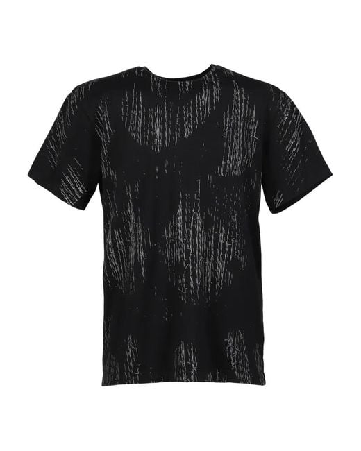 Chio Black Ro Allover Ss Crew-Neck T-Shirt for men
