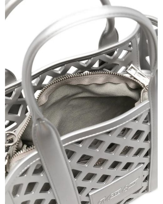 Marc Ellis Gray Flat Plot Tote Bag