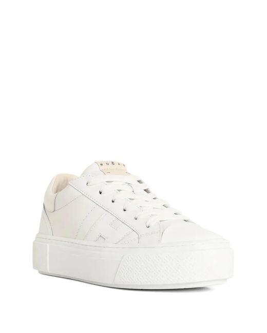 Hogan White 'H705' Lear Sneakers