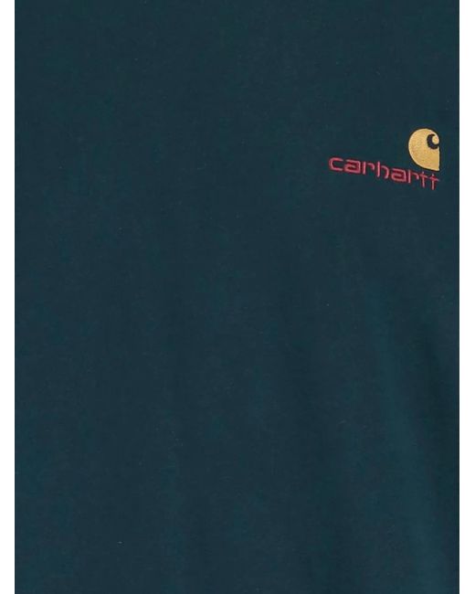Carhartt Blue 'Deep Lagoon' T-Shirt for men