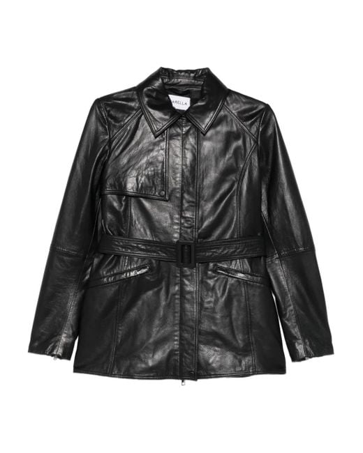 Abrigo Sedile de piel Marella de color Black