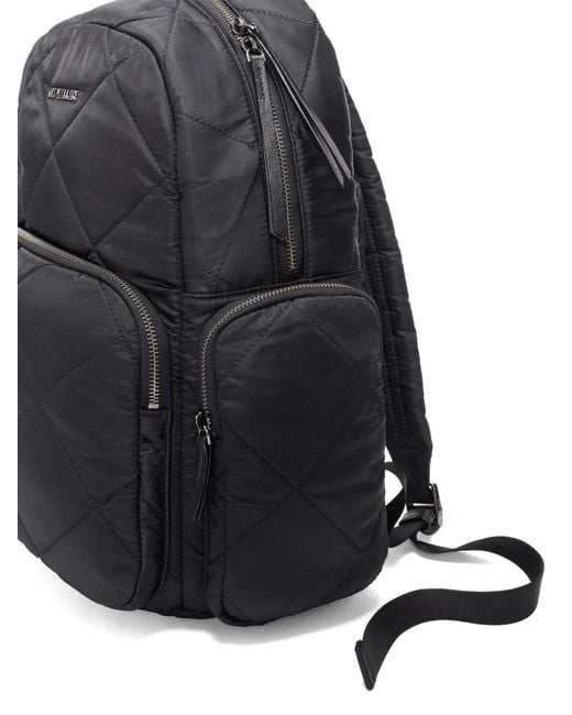 MZ Wallace Black Madison Quilted Backpack