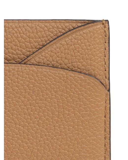 Tory Burch Brown Romy Leather Card Holder