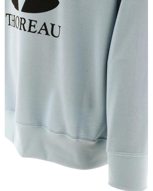 Mountain Research. Gray Thoreau-Print Crew-Neck Sweatshirt for men